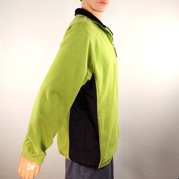 Izod Perform X Fleece Jacket Size L Lime Green - Picture 7 of 16